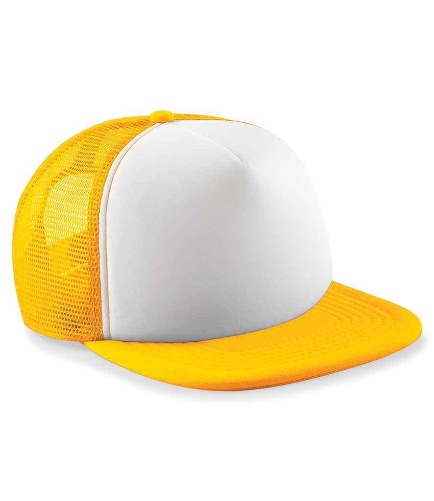 Beechfield BB645 Sunflower/White Front -  Ready to be Printed by Custard Workwear - Cheap Personalised and Customised Workwear in Nottinghamshire, Derbyshire and Leicestershire