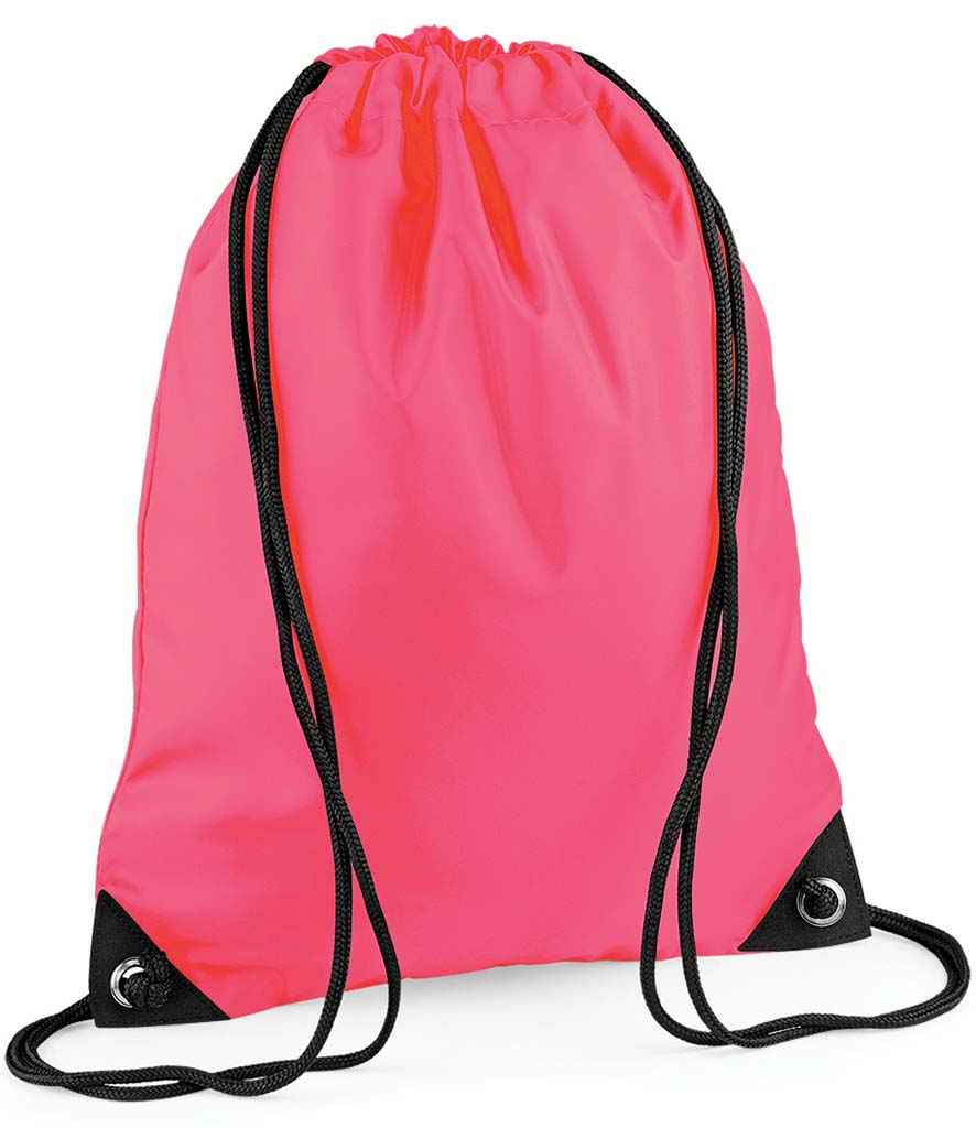 BagBase BG10 Fluorescent Pink Front -  Ready to be Printed by Custard Workwear - Cheap Personalised and Customised Workwear in Nottinghamshire, Derbyshire and Leicestershire