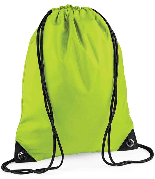 BagBase BG10 Lime Green Front -  Ready to be Printed by Custard Workwear - Cheap Personalised and Customised Workwear in Nottinghamshire, Derbyshire and Leicestershire