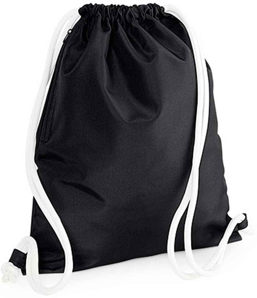 BagBase BG110 Black/White Front -  Ready to be Printed by Custard Workwear - Cheap Personalised and Customised Workwear in Nottinghamshire, Derbyshire and Leicestershire