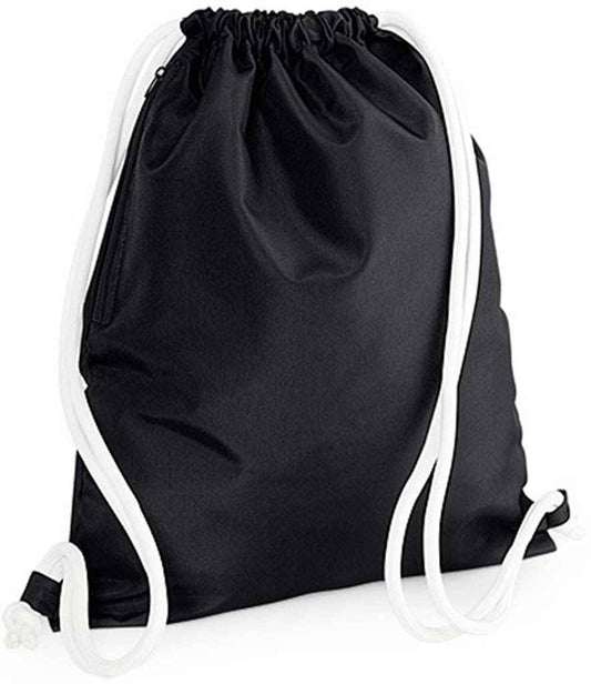 BagBase BG110 Black/White Front -  Ready to be Printed by Custard Workwear - Cheap Personalised and Customised Workwear in Nottinghamshire, Derbyshire and Leicestershire