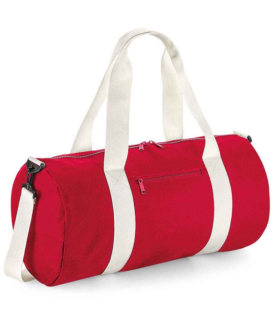 BagBase BG140L Classic Red/Off White Front -  Ready to be Printed by Custard Workwear - Cheap Personalised and Customised Workwear in Nottinghamshire, Derbyshire and Leicestershire