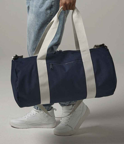 BagBase BG140L French Navy/Off White Front -  Ready to be Printed by Custard Workwear - Cheap Personalised and Customised Workwear in Nottinghamshire, Derbyshire and Leicestershire