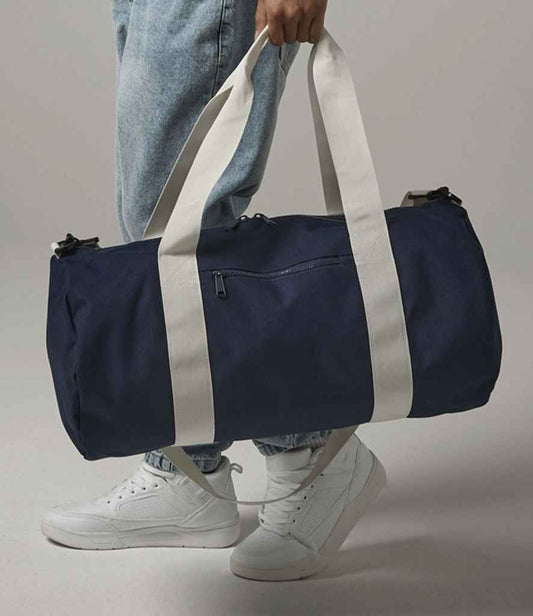BagBase BG140L French Navy/Off White Front -  Ready to be Printed by Custard Workwear - Cheap Personalised and Customised Workwear in Nottinghamshire, Derbyshire and Leicestershire
