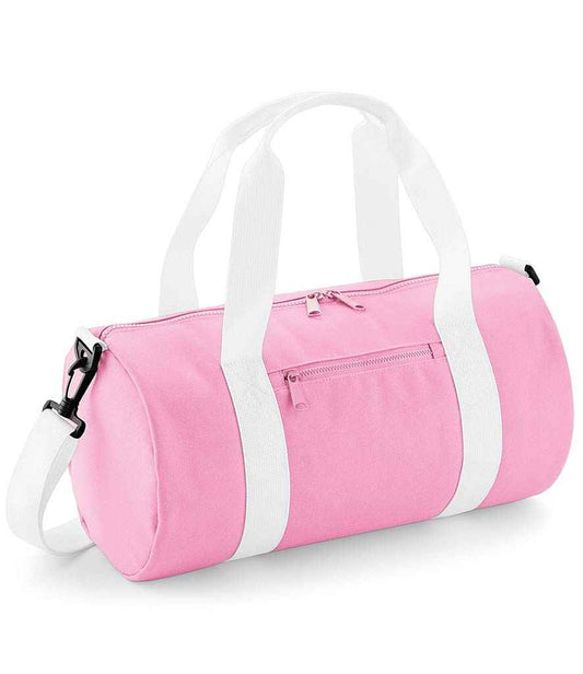 BagBase BG140S Classic Pink/White Front -  Ready to be Printed by Custard Workwear - Cheap Personalised and Customised Workwear in Nottinghamshire, Derbyshire and Leicestershire
