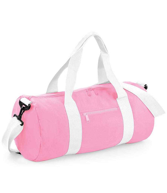 BagBase BG140 Classic Pink/White Front -  Ready to be Printed by Custard Workwear - Cheap Personalised and Customised Workwear in Nottinghamshire, Derbyshire and Leicestershire