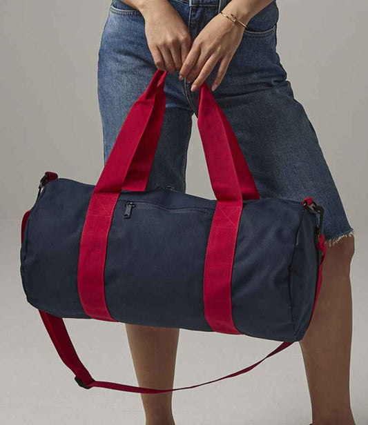 BagBase BG140 French Navy/Classic Red Model -  Ready to be Printed by Custard Workwear - Cheap Personalised and Customised Workwear in Nottinghamshire, Derbyshire and Leicestershire