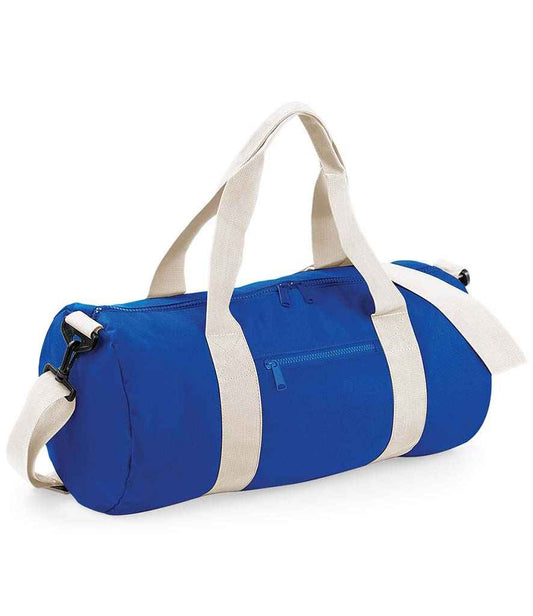 BagBase BG140 Bright Royal/Off White Front -  Ready to be Printed by Custard Workwear - Cheap Personalised and Customised Workwear in Nottinghamshire, Derbyshire and Leicestershire