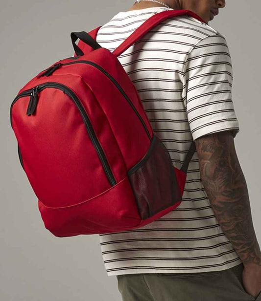 BagBase BG212 Classic Red Model -  Ready to be Printed by Custard Workwear - Cheap Personalised and Customised Workwear in Nottinghamshire, Derbyshire and Leicestershire
