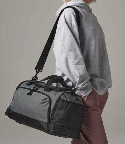 BagBase BG544 Grey Marl Model -  Ready to be Printed by Custard Workwear - Cheap Personalised and Customised Workwear in Nottinghamshire, Derbyshire and Leicestershire