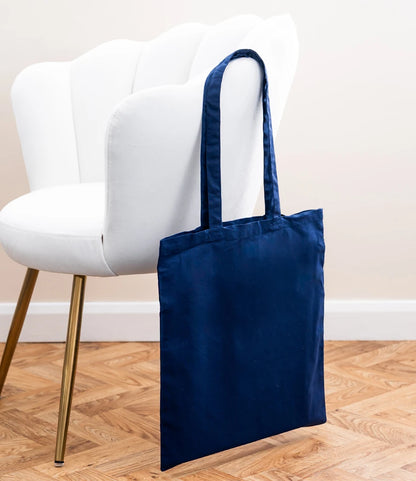BR001 - Cotton Long Handle Shopper | Navy