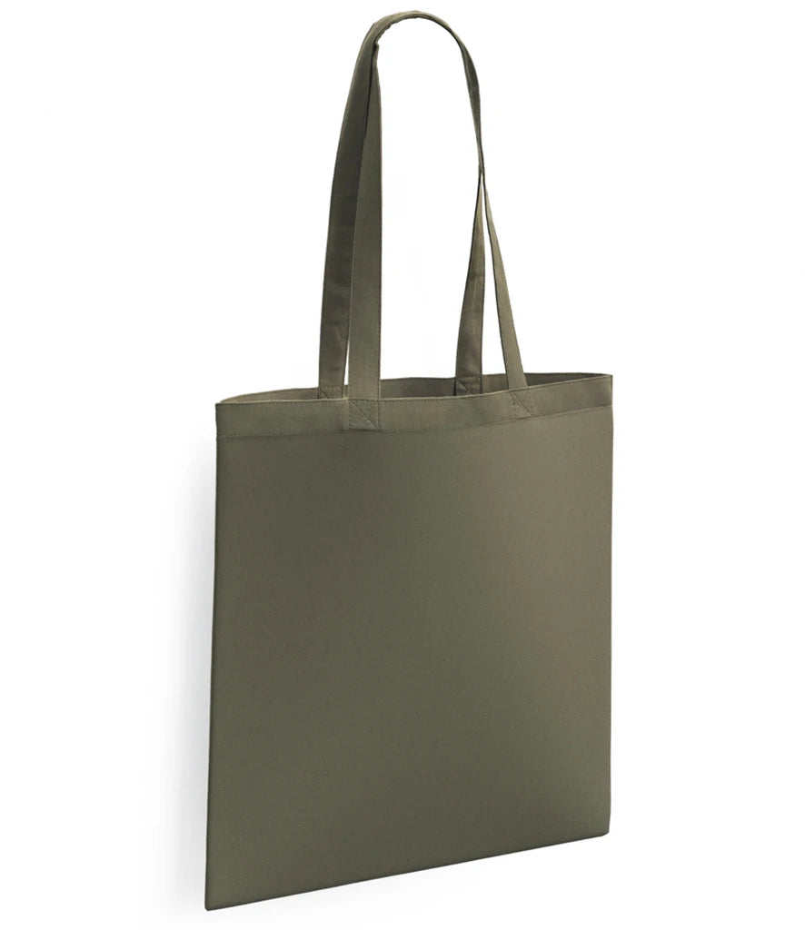 BR001 - Cotton Long Handle Shopper | Olive Green