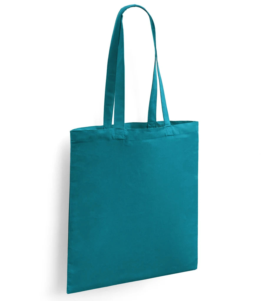 BR001 - Cotton Long Handle Shopper | Teal
