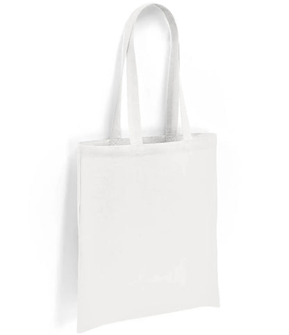 BR001 - Cotton Long Handle Shopper | White