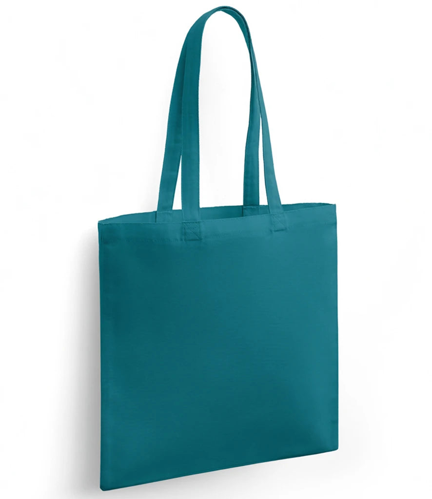 BR051 - Organic Cotton Long Handle Shopper | Teal