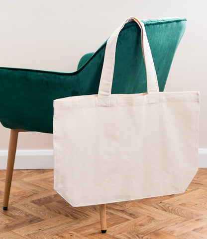 BR053 - Organic Oversized Tote Bag | Natural