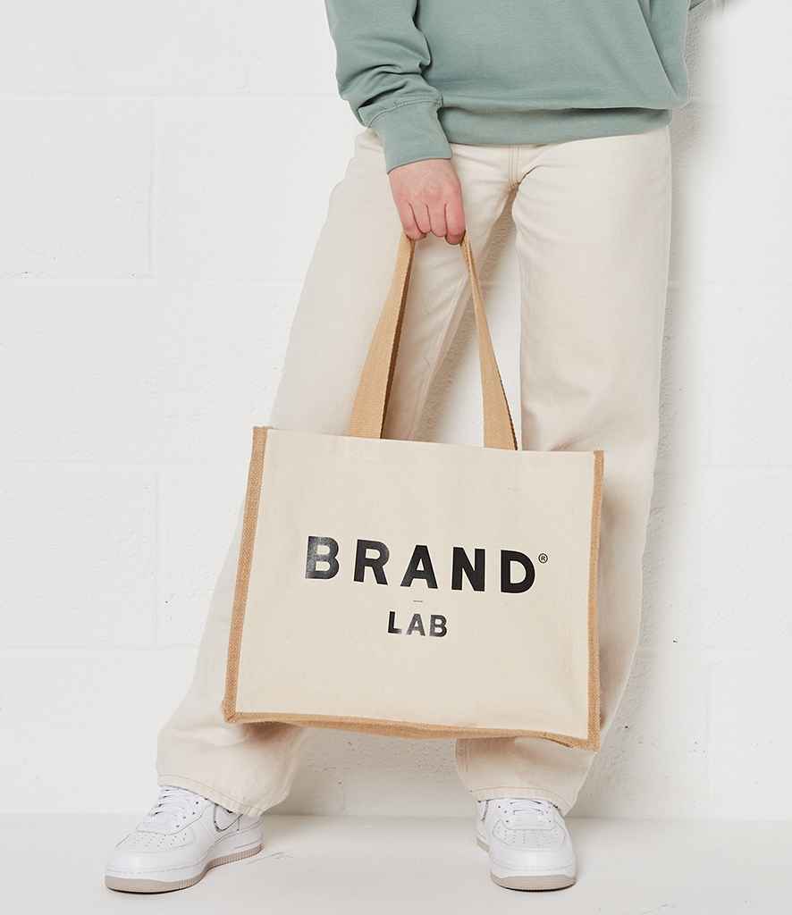 Brand Lab BR101 Natural/Natural Model -  Ready to be Embroidered and Printed by Custard Workwear - Cheap Personalised and Customised Workwear in Nottinghamshire, Derbyshire and Leicestershire