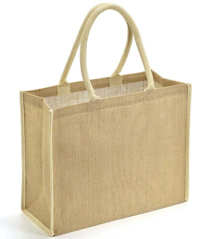 BR103 - Jute Tipped Shopper | Natural Cream