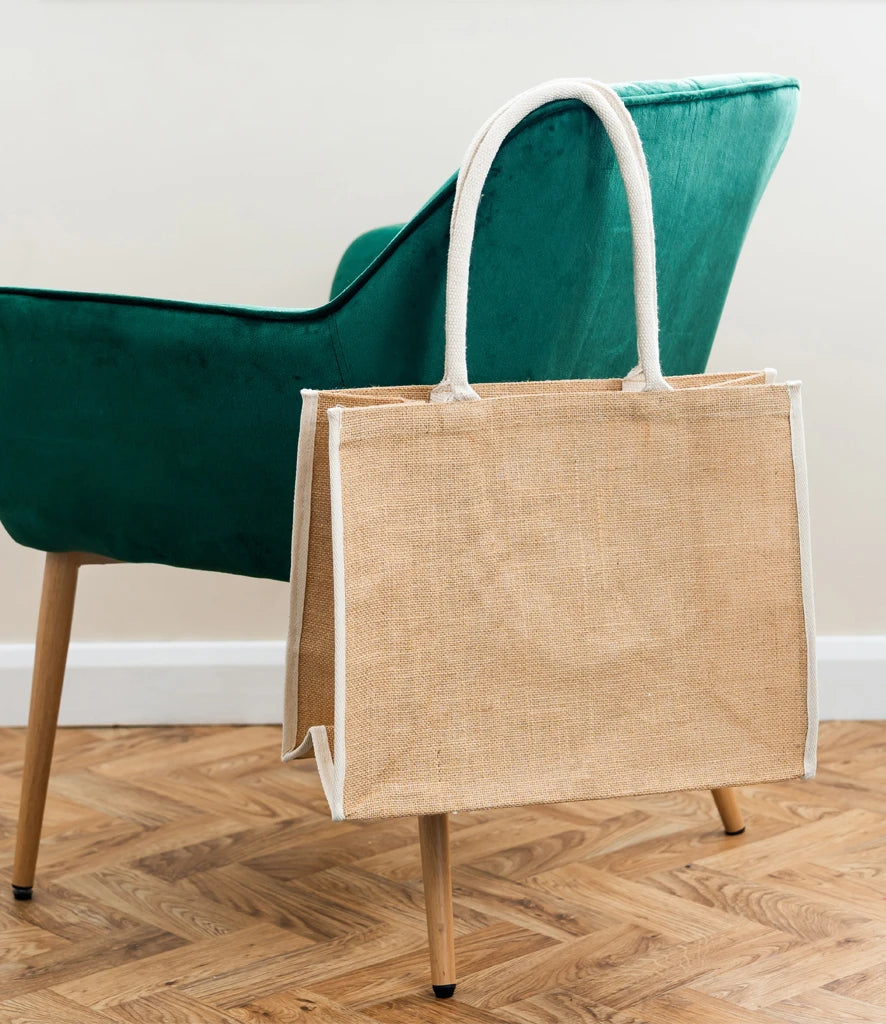 BR103 - Jute Tipped Shopper | Natural Cream