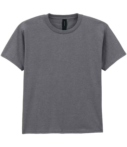 Gildan GD01B Graphite Heather Front -  Ready to be Printed by Custard Workwear - Cheap Personalised and Customised Workwear in Nottinghamshire, Derbyshire and Leicestershire