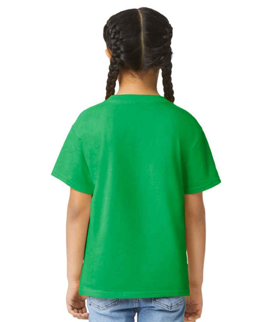 Gildan GD01B Irish Green Model -  Ready to be Printed by Custard Workwear - Cheap Personalised and Customised Workwear in Nottinghamshire, Derbyshire and Leicestershire