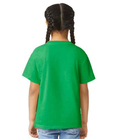 Gildan GD01B Irish Green Model -  Ready to be Printed by Custard Workwear - Cheap Personalised and Customised Workwear in Nottinghamshire, Derbyshire and Leicestershire