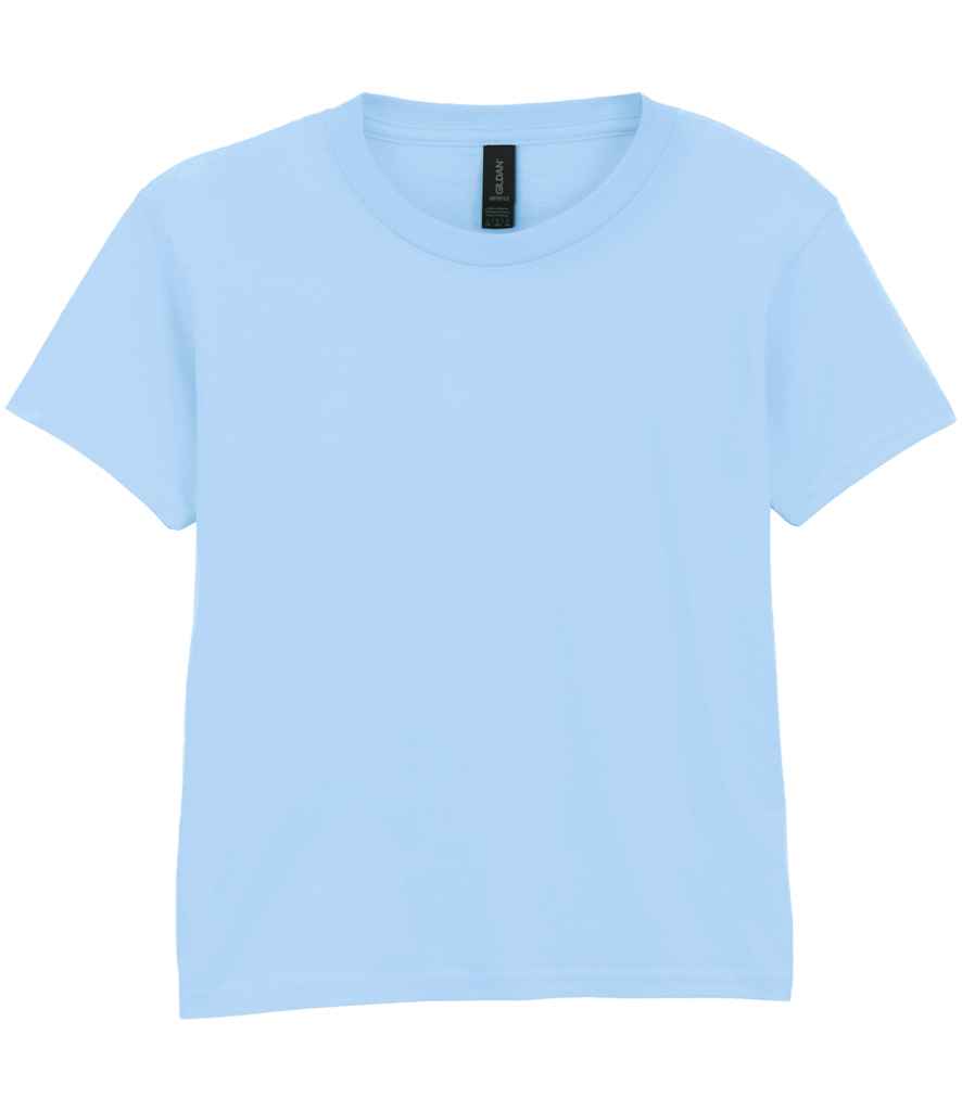 Gildan GD01B Light Blue Front -  Ready to be Printed by Custard Workwear - Cheap Personalised and Customised Workwear in Nottinghamshire, Derbyshire and Leicestershire