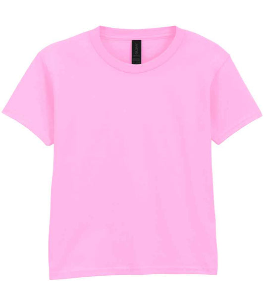 Gildan GD01B Light Pink Front -  Ready to be Printed by Custard Workwear - Cheap Personalised and Customised Workwear in Nottinghamshire, Derbyshire and Leicestershire