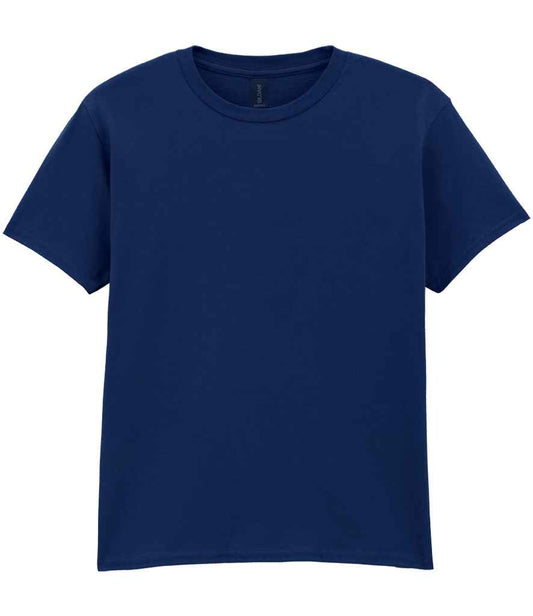 Gildan GD01B Navy Front -  Ready to be Printed by Custard Workwear - Cheap Personalised and Customised Workwear in Nottinghamshire, Derbyshire and Leicestershire