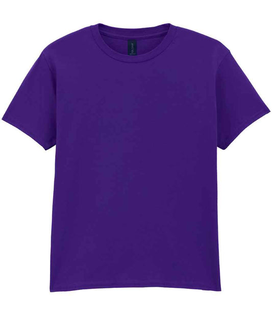 Gildan GD01B Purple Front -  Ready to be Printed by Custard Workwear - Cheap Personalised and Customised Workwear in Nottinghamshire, Derbyshire and Leicestershire