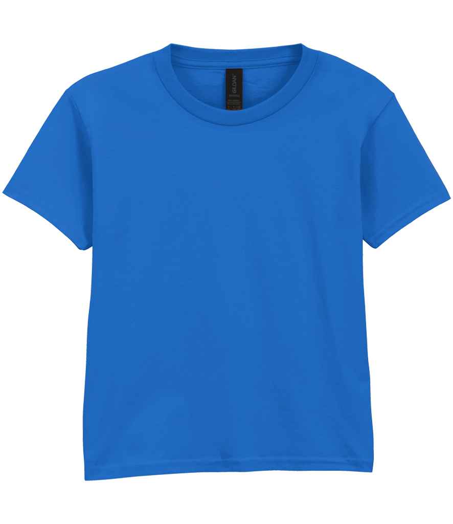 Gildan GD01B Royal Blue Front -  Ready to be Printed by Custard Workwear - Cheap Personalised and Customised Workwear in Nottinghamshire, Derbyshire and Leicestershire