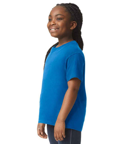 Gildan GD01B Royal Blue Model -  Ready to be Printed by Custard Workwear - Cheap Personalised and Customised Workwear in Nottinghamshire, Derbyshire and Leicestershire