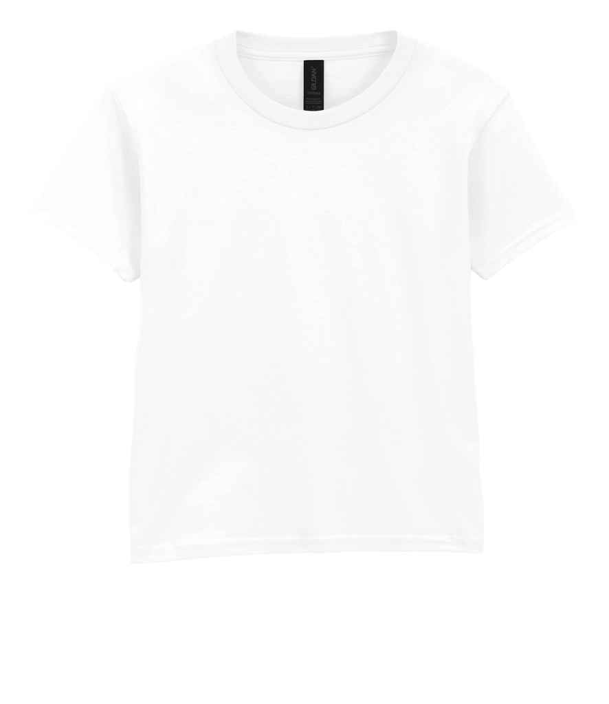Gildan GD01B White Front -  Ready to be Printed by Custard Workwear - Cheap Personalised and Customised Workwear in Nottinghamshire, Derbyshire and Leicestershire