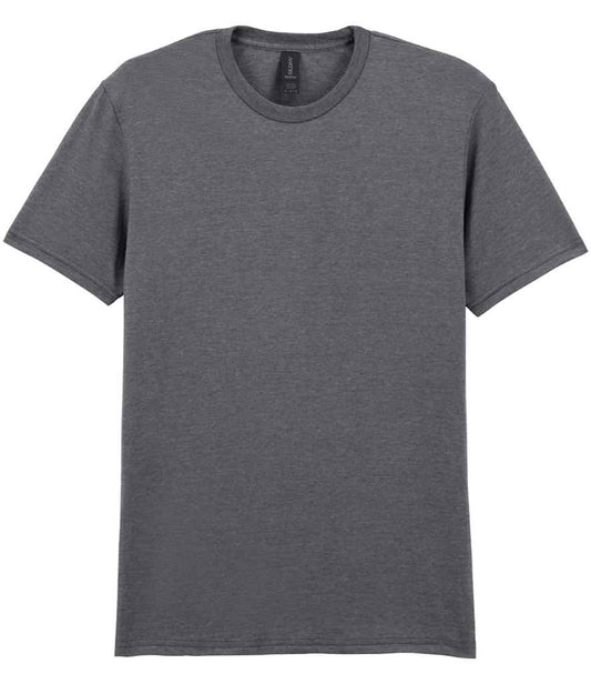 Gildan GD01 Graphite Heather Front -  Ready to be Printed by Custard Workwear - Cheap Personalised and Customised Workwear in Nottinghamshire, Derbyshire and Leicestershire