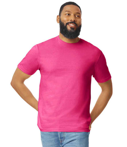 Gildan GD01 Heliconia Model -  Ready to be Printed by Custard Workwear - Cheap Personalised and Customised Workwear in Nottinghamshire, Derbyshire and Leicestershire