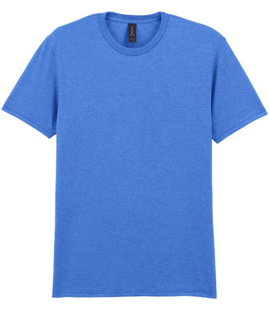 Gildan GD01 Heather Royal Front -  Ready to be Printed by Custard Workwear - Cheap Personalised and Customised Workwear in Nottinghamshire, Derbyshire and Leicestershire
