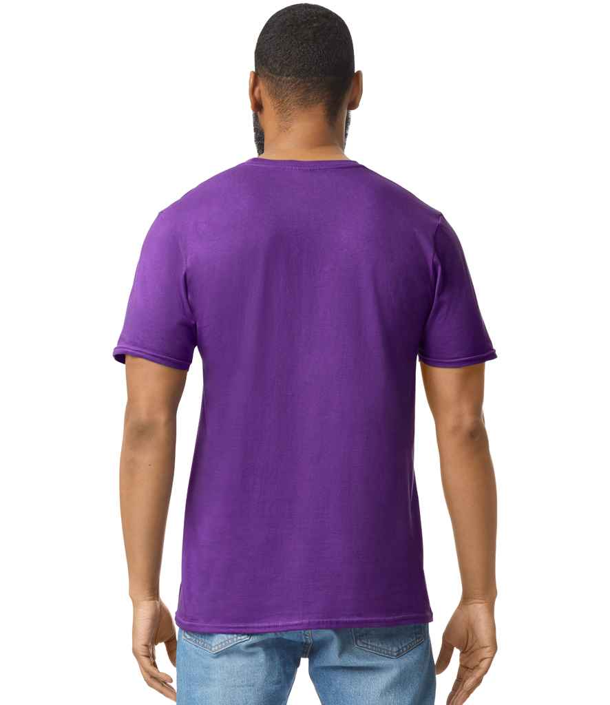 Gildan GD01 Purple Model -  Ready to be Printed by Custard Workwear - Cheap Personalised and Customised Workwear in Nottinghamshire, Derbyshire and Leicestershire
