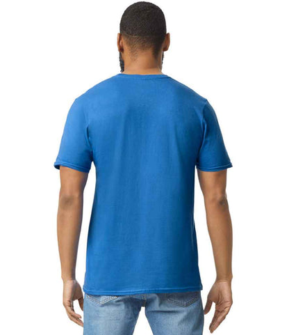 Gildan GD01 Royal Blue Model -  Ready to be Printed by Custard Workwear - Cheap Personalised and Customised Workwear in Nottinghamshire, Derbyshire and Leicestershire