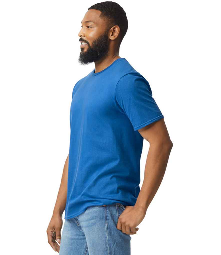 Gildan GD01 Royal Blue Model -  Ready to be Printed by Custard Workwear - Cheap Personalised and Customised Workwear in Nottinghamshire, Derbyshire and Leicestershire