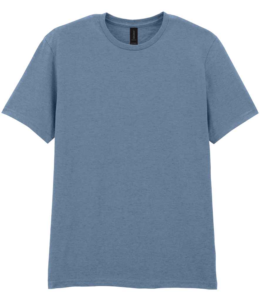 Gildan GD01 Stone Blue Front -  Ready to be Printed by Custard Workwear - Cheap Personalised and Customised Workwear in Nottinghamshire, Derbyshire and Leicestershire