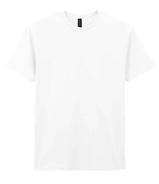 Gildan GD01 White Front -  Ready to be Printed by Custard Workwear - Cheap Personalised and Customised Workwear in Nottinghamshire, Derbyshire and Leicestershire