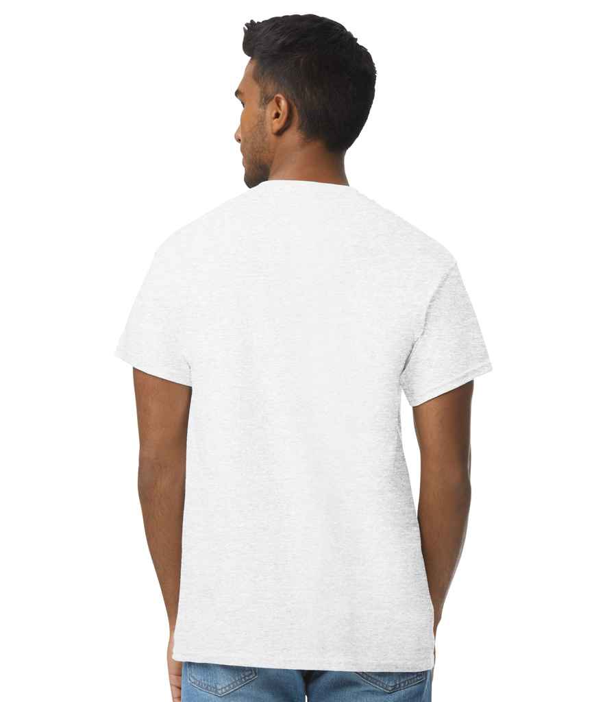 Gildan GD02 Ash Model -  Ready to be Embroidered and Printed by Custard Workwear - Cheap Personalised and Customised Workwear in Nottinghamshire, Derbyshire and Leicestershire