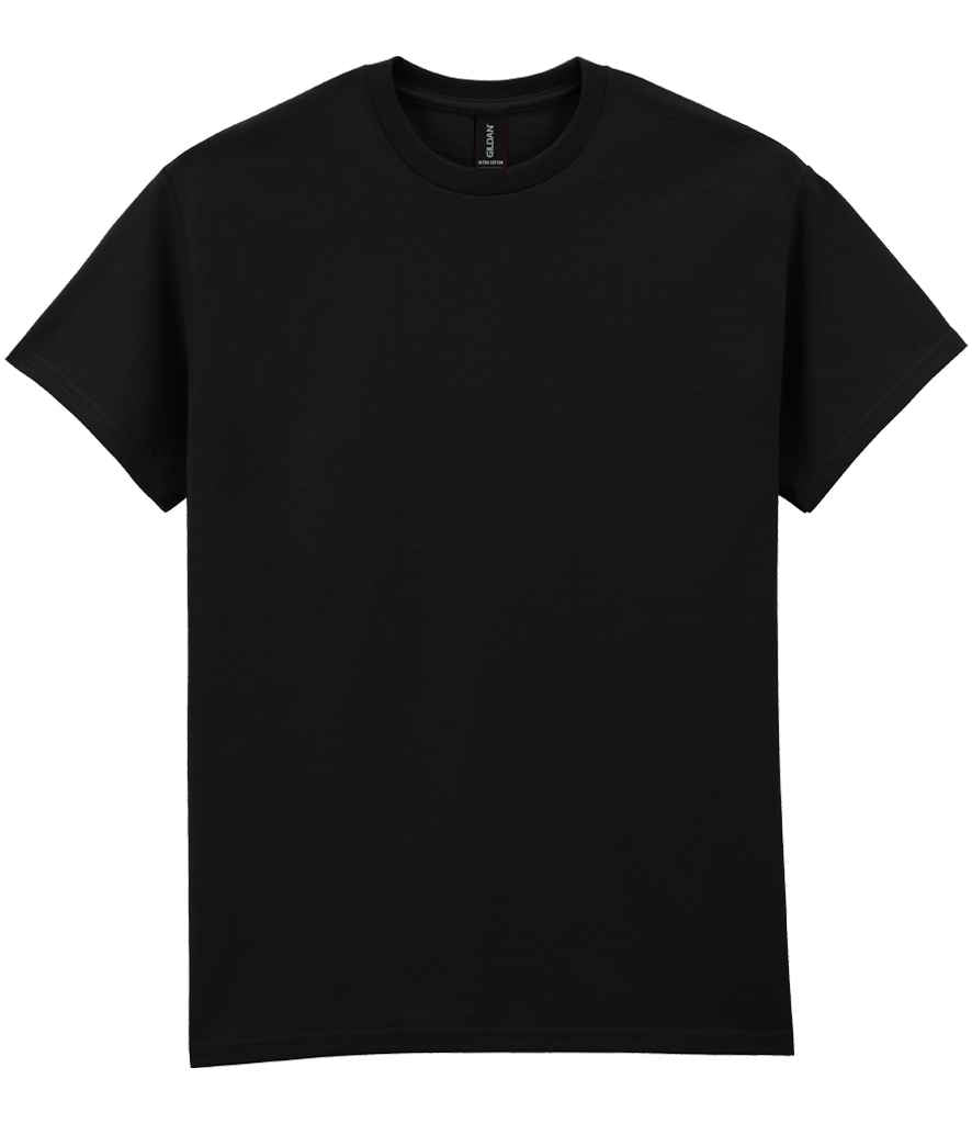 Gildan GD02 Black Front -  Ready to be Embroidered and Printed by Custard Workwear - Cheap Personalised and Customised Workwear in Nottinghamshire, Derbyshire and Leicestershire