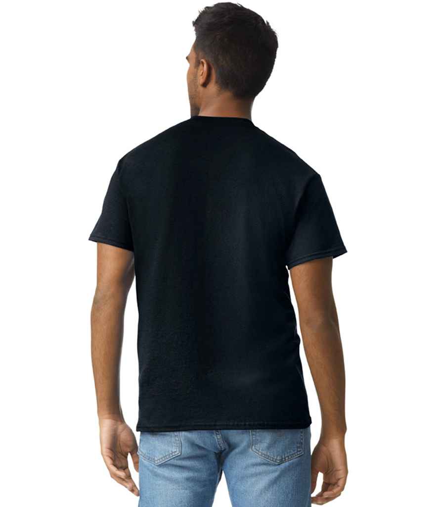 Gildan GD02 Black Model -  Ready to be Embroidered and Printed by Custard Workwear - Cheap Personalised and Customised Workwear in Nottinghamshire, Derbyshire and Leicestershire