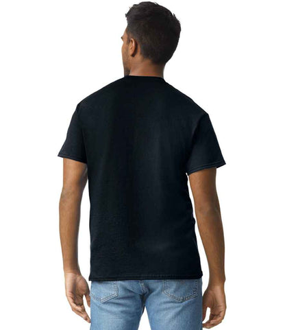 Gildan GD02 Black Model -  Ready to be Embroidered and Printed by Custard Workwear - Cheap Personalised and Customised Workwear in Nottinghamshire, Derbyshire and Leicestershire