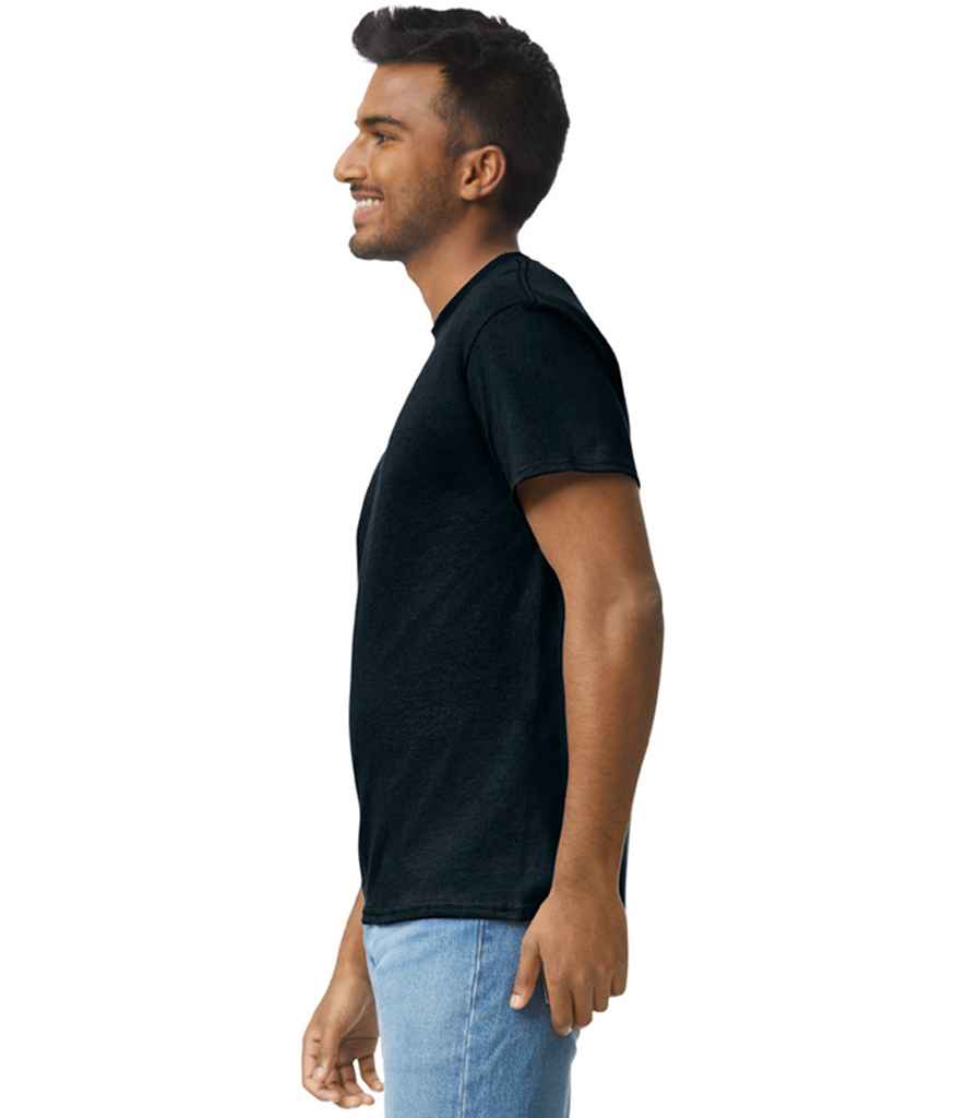 Gildan GD02 Black Model -  Ready to be Embroidered and Printed by Custard Workwear - Cheap Personalised and Customised Workwear in Nottinghamshire, Derbyshire and Leicestershire