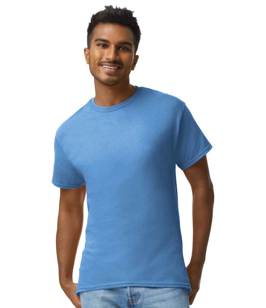Gildan GD02 Carolina Blue Model -  Ready to be Embroidered and Printed by Custard Workwear - Cheap Personalised and Customised Workwear in Nottinghamshire, Derbyshire and Leicestershire