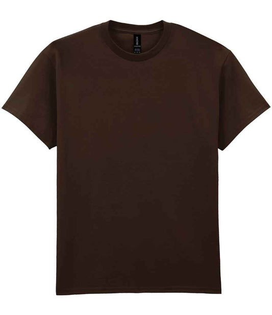 Gildan GD02 Dark Chocolate Front -  Ready to be Embroidered and Printed by Custard Workwear - Cheap Personalised and Customised Workwear in Nottinghamshire, Derbyshire and Leicestershire