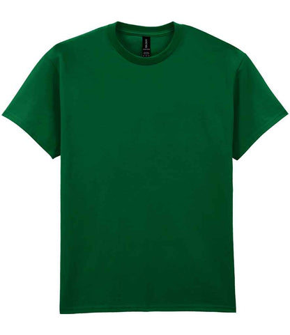 Gildan GD02 Forest Green Front -  Ready to be Embroidered and Printed by Custard Workwear - Cheap Personalised and Customised Workwear in Nottinghamshire, Derbyshire and Leicestershire