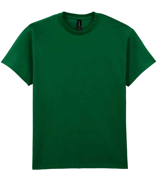 Gildan GD02 Forest Green Front -  Ready to be Embroidered and Printed by Custard Workwear - Cheap Personalised and Customised Workwear in Nottinghamshire, Derbyshire and Leicestershire